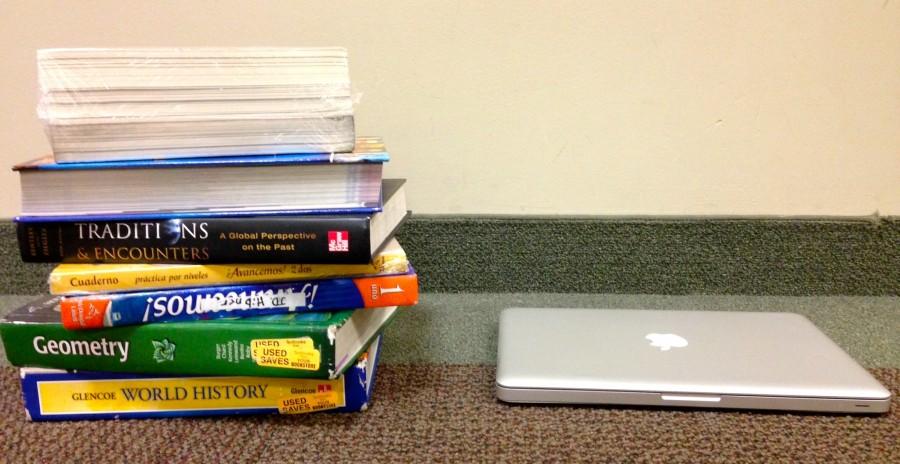 Textbooks+at+St.+George%E2%80%99s+are+going+online.+Now+a+majority+of+our+resources+are+compiled+onto+a+computer.