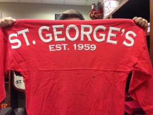 St. George’s jersey style shirts are in dress code. Mrs. Reilly said that these shirts can be used as pullovers over other clothing that is in dress code.