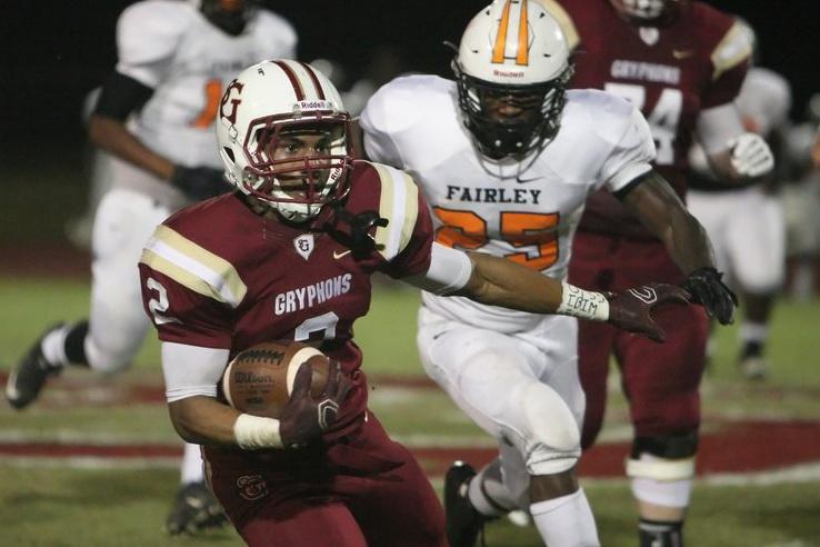 The Gryphons play Fairley High School on Monday, Sep. 28. The Gryphons won the game 54-8. 