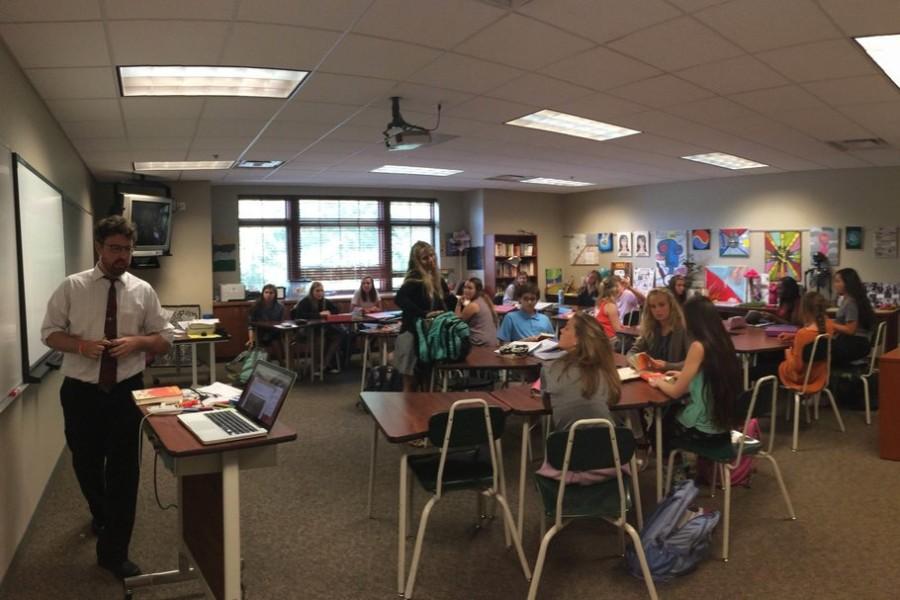 Ninth graders read “The Catcher and the Rye” in Mr. Zack Adcock’s third-period English class. As one of their many new classes, students have lots to look forward to in the coming year.