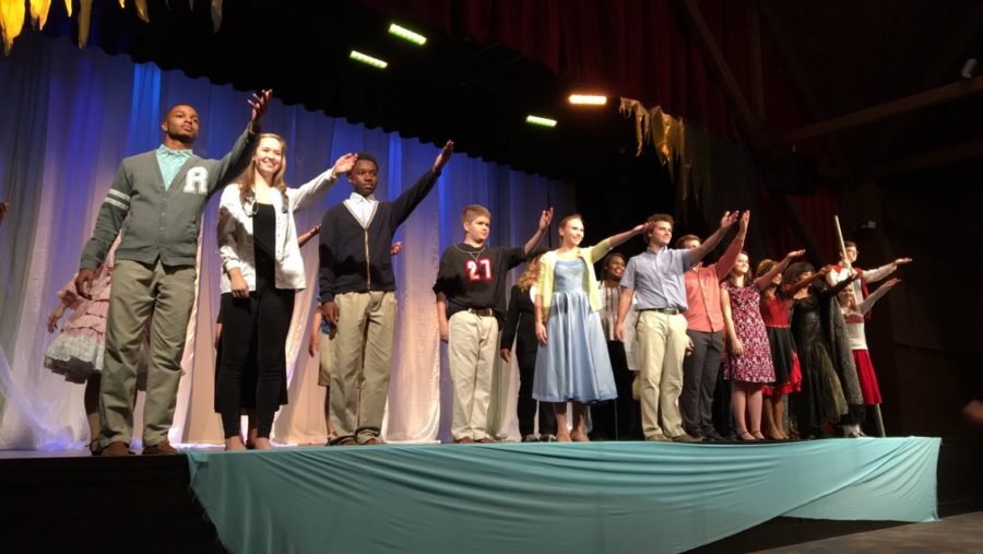 Cast of Big Fish bow at the end of the play. The show ran from Nov. 10 through Nov. 12. 