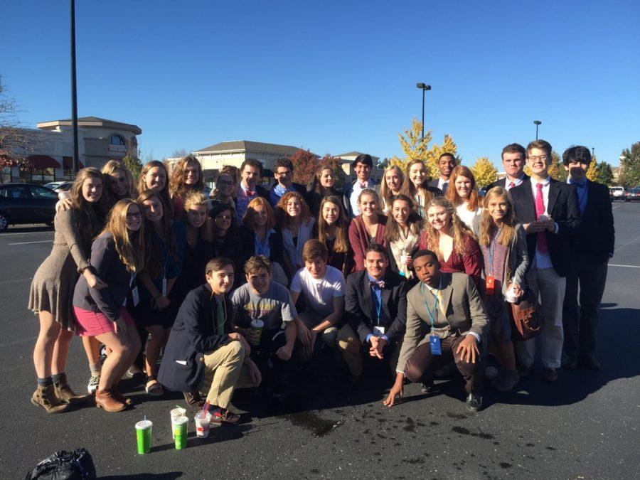 Model+UN+students+pose+for+a+photo.+St.+Georges+Model+UN+students+participated+in+the+annual+conference+the+weekend+of+Nov.+19.