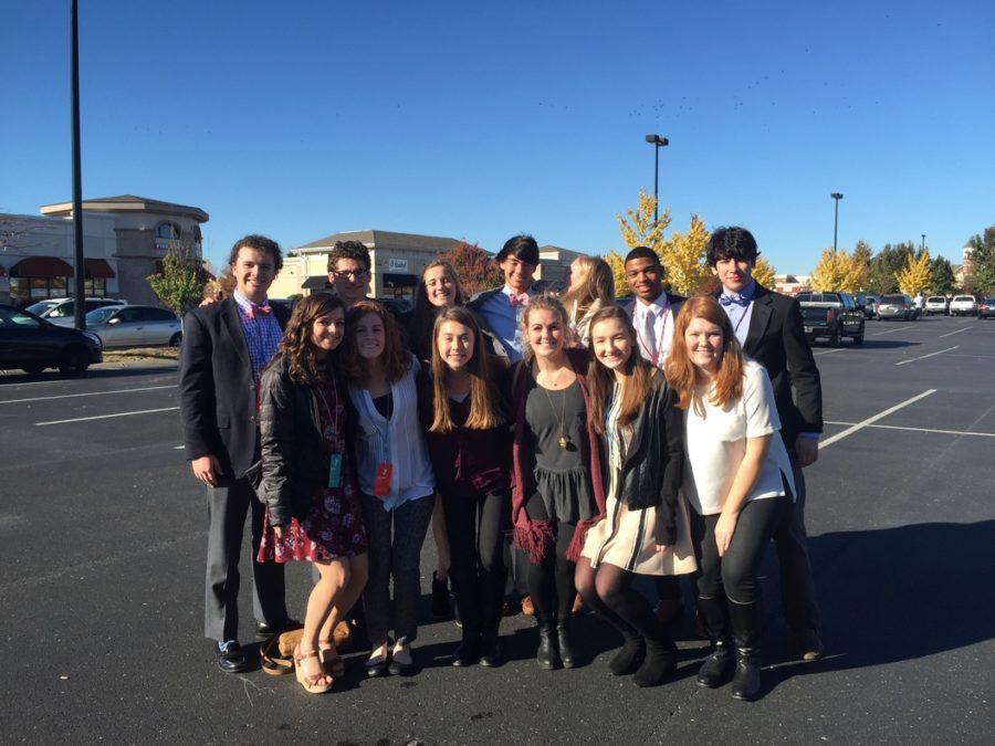 Senior Model UN participants pose for a photo. St. Georges Model UN students participated in the annual conference the weekend of Nov. 19.