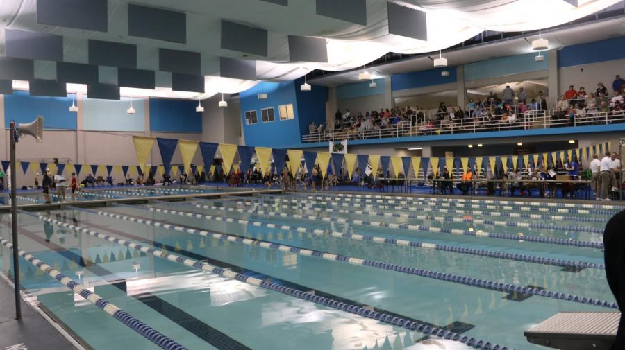 Swimmers from St. George’s, Houston, Briarcrest and other high schools across Memphis meet at Germantown Athletic Club for one of the season’s first swim meets.