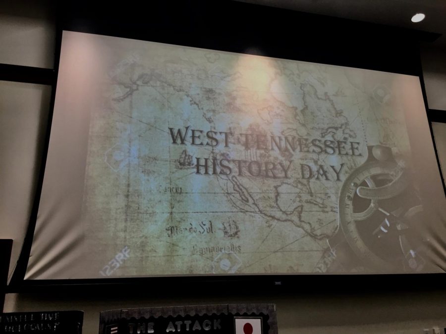 The West Tennessee History Day presentation was shown in the exhibit room.