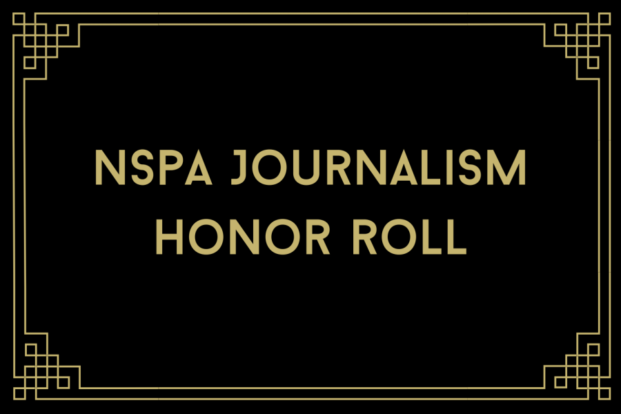 Journalism Honor Roll, for the National Scholastic Press Association 2021