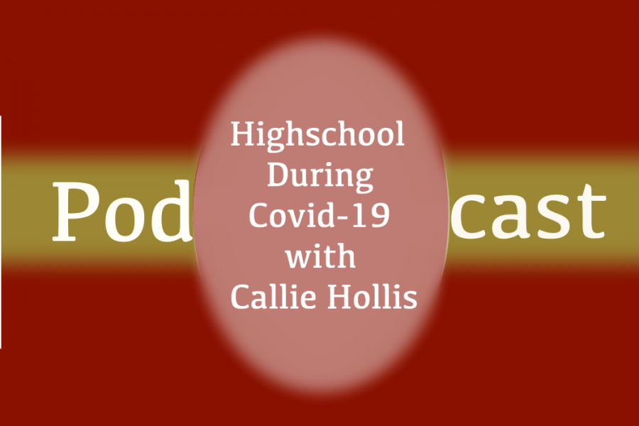 Title card for podcast interviewing highschoolers during COVID-19.