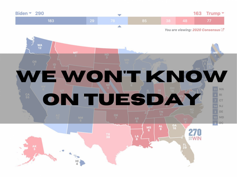 Uncertainty surrounds the 2020 election. Map via 270towin.com