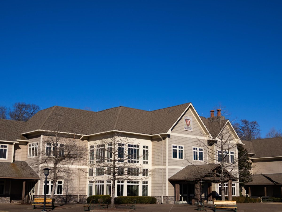 The front of the St. George's Middle and Upper School Campus in Collierville, where the "Onward Together" meeting will take place on Wednesday, Jan. 21.